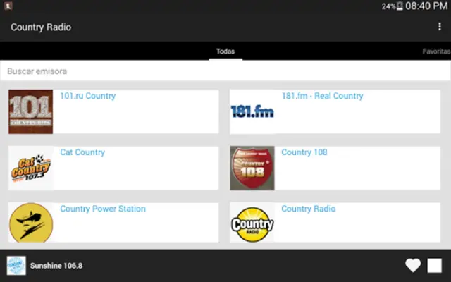 Country Radio android App screenshot 1